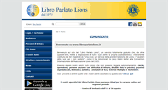Desktop Screenshot of libroparlatolions.it