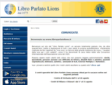 Tablet Screenshot of libroparlatolions.it